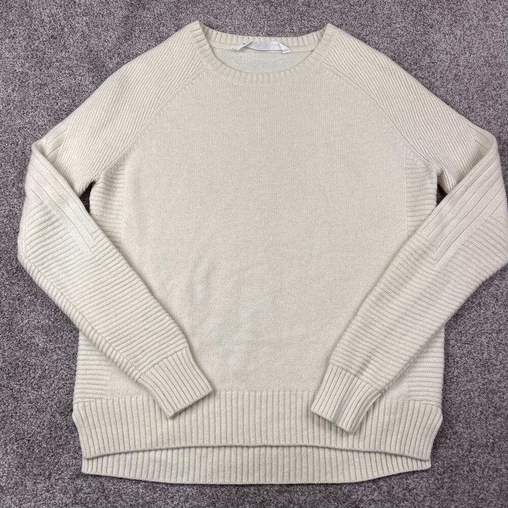 Athleta Cream crewneck sweater Size S